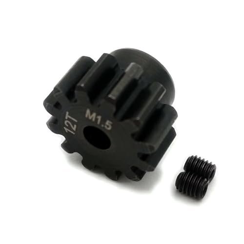 Traxxas Harden Steel Motor Gear 12T M1 5 with D Shaped Fuselage Design for RC Plane X MAXX XRT 6S 8S