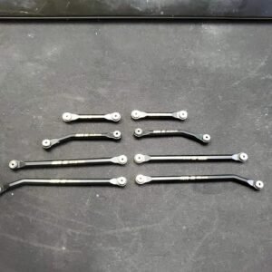 Mofo RC High Clearance Black Brass V2 4 Link Kit for SCX24 Deadbolt and Betty