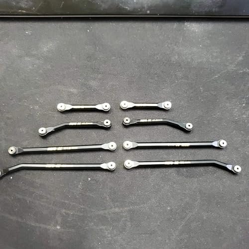 Mofo RC High Clearance Black Brass V2 4 Link Kit for SCX24 Deadbolt and Betty