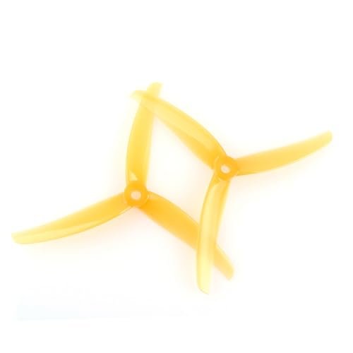 53 Inch RC Helicopter HQProp 4.9X3.7X3 J37 4.9 Inch 3 Blade Propellers Set 4X CW 4X CCW Poly Carbonate Orange