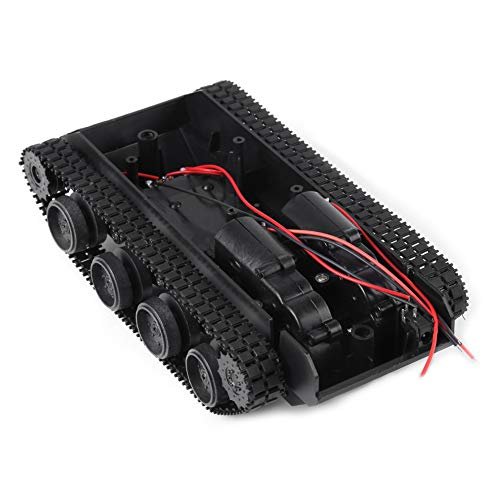 Hilitand DIY Plastic Tank Chassis Kit with 130 Motor 3V to 7V for Toy Robots and STEM Projects