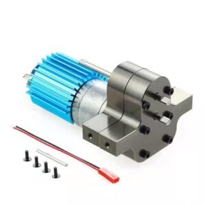 WPL B14 B16 B24 B36 C14 C24 JJ RC Q60 MN D90 MN99S MN91 Metal Transfer Gearbox with 370 Brush Motor Speed Change Upgrade Light Grey
