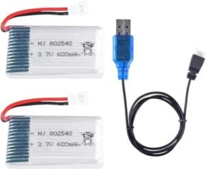 SNAPTAIN S5C Drone Replacement USB Charger and 2X Battery Pack