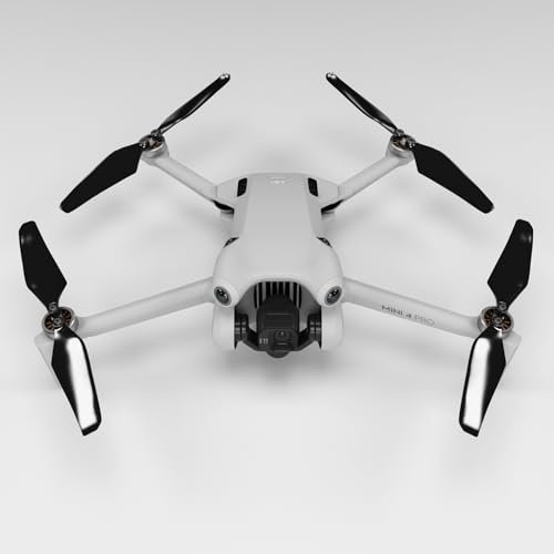 Master Airscrew Super Stealth RC Electric Propellers Bundle for DJI Mini 4 Pro and Mini 3 Pro in Black and Electric