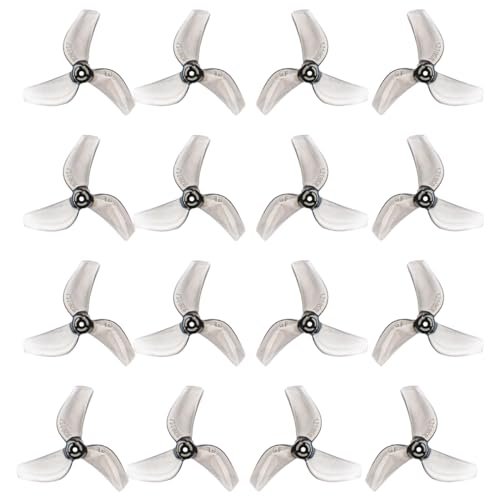 Gemfan 31mm Props 1219S 3 Blade PC Propeller for Micro Whoop Drones Compatible with Free RC Plane Simulator for PC