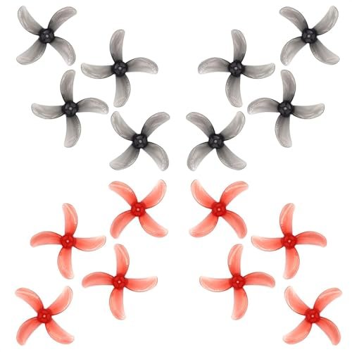 Gemfan 40mm 1609 4 Blade FPV Propellers for RC Marine Brushless Motors 0802 1102 1103 Clear Red Clear Gray 16pcs