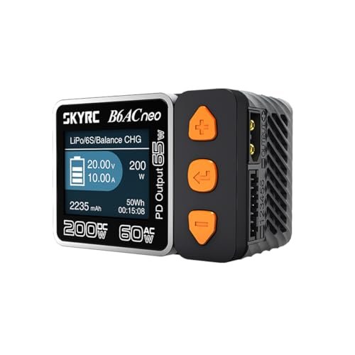 SKYRC B6AC Neo Battery Balance Charger 200W DC 60W AC for GRP RC Wheels LiPo LiFe LiIon LiHV NiMH NiCd Batteries