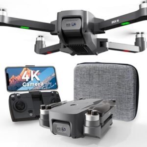 TTROARDS Mirage RC Jet Brushless Motor Drone with 4K Camera 5G Wifi Adjustable Lens Wind Protection Level 4 One Touch Takeoff Landing Altitude 40KM H Hold Mini Foldable RC Quadcopter