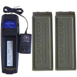 Scanreco 434 Battery Charger with 2Pcs 7.2V Battery for SCANRECO 592 590 960 RC400 Remote Controls