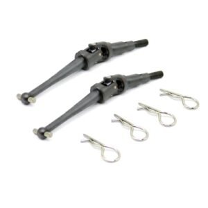 Mesimsple Steel H16BM Drive Shaft & Body Clips for MJX Hyper GO 1/16 16207 16208 16209 16210 Front Rear Driveshaft H16BM H16GT H16DR H16 Series RC Car Upgrades Part Black