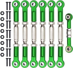 Cheap Traxxas RC Parts Aluminum Adjustable Turnbuckles Camber Link Upgrade Kit for Rustler Slash Stampede Hoss 7 PCS Green