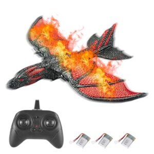 GoolRC WW2 RC Airplanes 2.4Ghz Remote Control Plane with Gyro Stabilizer EPP Foam Glider Toy for Beginners Adults Kids Boys 2 Batteries
