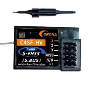 Corona C4SF 2.4G 4CH RC Quadcopter Receiver Waterproof S-FHSS HV Compatible with Futaba SBUS 3PV 4PLS 4PV 4PX 7PX