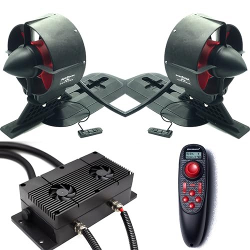 ApisQueen U92 12V Underwater Thruster Set for RC Boats New Zealand with 47.2LBS Thrust Brushless Motor Cooling Fan and ESC