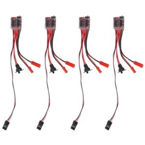 Prevent RC Boat Fails with Mini 20A ESC Motor Speed Controller for RC Cars and Boats 4pcs