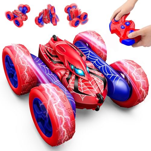 Excitobo Best RC Car for 4 Year Old Boys Double Sided 360 Flip 4WD Rechargeable Drift Race Car Toy Gift