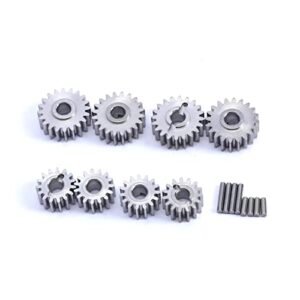 RCAWD 4X 15T 4X 20T 0.5M Steel Portal Gears Upgrade Parts for Rio 51 RC Boat Parts Silver
