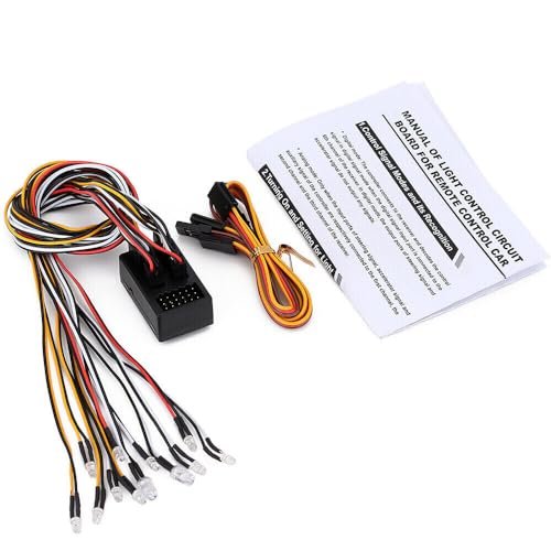 RC Drag Brake Explained 12 LED Flash Lights Kit for 1 10 RC Cars Headlights Turn Brake Light