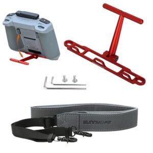 DJI RC Helicopter Cargo Hook Aluminum Alloy Bracket with Lanyard for Mini 4 Pro Air 3 Mini 3 Pro Mavic 3 Pro RC RC2 Remote Controller Red