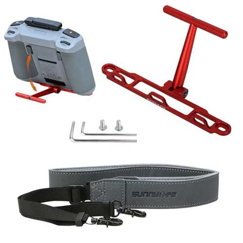 DJI RC Helicopter Cargo Hook Aluminum Alloy Bracket with Lanyard for Mini 4 Pro Air 3 Mini 3 Pro Mavic 3 Pro RC RC2 Remote Controller Red