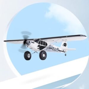 FMS Piper Cub RC Airplane 1300MM Ready to Fly with Reflex V3 6 Channel for Beginners and Adults