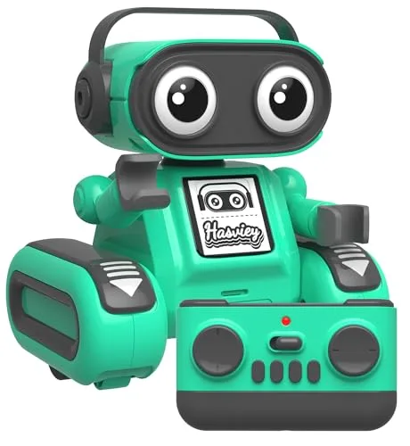 Hasviey RC Airplane Trailer Ideas Robot Toys for Kids Rechargeable Remote Control Toys with Auto Demonstration Recording Repeat Flexible Head Arms Dance Moves Music Gift for Birthday Xmas