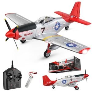 Ssccgym Large RC Aircraft Carrier P51 Mustang 560MM Remote Control Combat Plane 4CH XK A280 3D 6G Aerobatic LED Brushless for Professionals