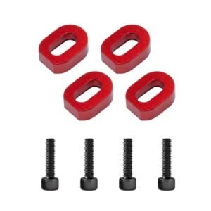 Rockzilla RC Monster Truck Parts 4pcs Aluminum Motor Base Reinforcements Mount Spacers for Traxxas X Maxx 6S 8S XRT 8S Upgrade