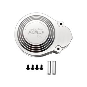 FLMLF Alloy CNC RC Gear Cover Silver Dust Cover for 1 5 HPI Baja RV Jet RC Car Parts 3 Speed Transmission Kit