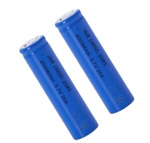 AFSONGOO 9 Volt RC Battery 2 Packs 18650 Flat Top Rechargeable Batteries for Flashlights Headlamps and RC Cars Blue