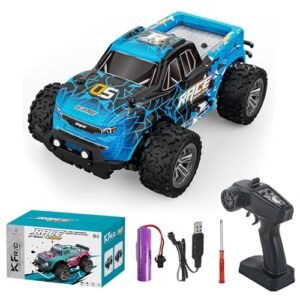 QI XING QI Xin 1 20 RC Monster Truck 2.4GHZ Remote Control 2WD 20Km h with LED Light Best RC Monster Truck Under 300 for Kids and Boys X 026