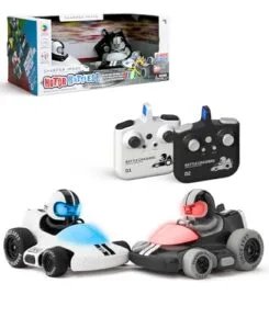 Sharper Image RC Motor Battles Team Battle Racers Remote Control Combat Cars with LED Lights and Damage Indicators for Kids