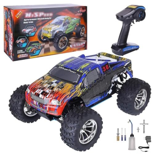 BINGXMF 1/10 Nitro RC Gas Truck 80KM H Fast 4WD Two Speed Off Road Climbing Buggy RTR Hobby Racing Vehicle