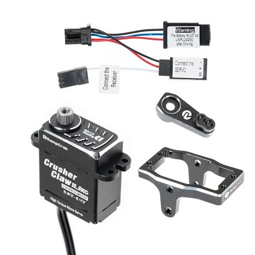 Dragworx RC RampCrab Steering Servo 11 5KG with Mount Bracket and Horn for TRX4M Bronco Defender K10