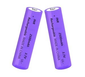 Yuntunele 18650 Rechargeable Battery 3.7V High Capacity Button Top for Flashlights Headlamps Doorbells