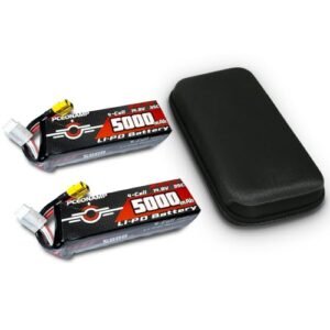 PCEONAMP 4S Lipo Battery 5000mAh 14.8V 35C with XT60 Plug for RC Airplane Helicopter EDF High Speed Jet