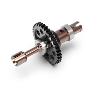 CROBOLL R11154 Upgraded S2 Alloy Steel 33T 32P Main Drive Shaft RC Semi Truck Parts for Mini1 10 RC Car and RZ001