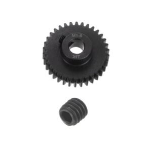 uxcell Mod 1 34T Pinion Gear 8mm Bore Hardened Steel Motor Rack Spur Gear for RC Truck Camper and Car Gear Drive