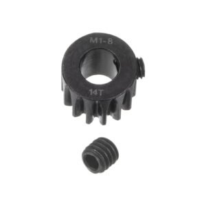 uxcell Mod 1 14T Pinion Gear 8mm Bore Hardened Steel Motor Rack Spur Gear for RC Truck Hydroplane