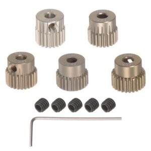 uxcell 64P Pinion Gear Set 3.175mm Shaft 21T to 25T Aluminum Alloy Motor Gears for 1/10 RC Car Perfect for RC Car Body Painting Techniques Enthusiasts