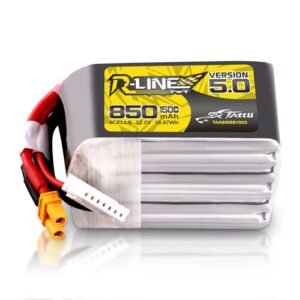 Tattu R Line Version 5.0 6S Lipo Battery 22.2V 150C 850mAh with XT30U F Plug