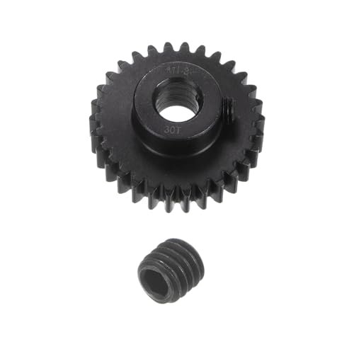 uxcell Mod 1 30T Pinion Gear 8mm Bore Hardened Steel Motor Rack Spur Gear for Infinity RC Truck