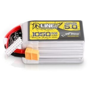 Tattu R Line Version 5.0 8S Lipo Battery 29.6V 150C 1050mAh with XT60 Plug