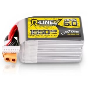 Fastlane RC 6.4 V Battery Tattu R Line Version 5.0 6S Lipo 22.2V 150C 1550mAh with XT60 Plug