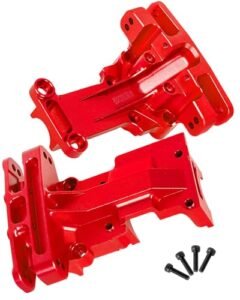 HopsUp Aluminum Alloy Front Rear Wave Box Gearbox Upper Shell Cover for 1/5 X MAXX 8S 1/6 4WD XRT 8S Monster Truck Spirit RC Truck Parts Red
