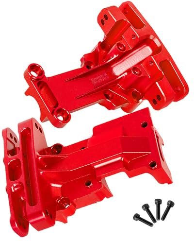 HopsUp Aluminum Alloy Front Rear Wave Box Gearbox Upper Shell Cover for 1/5 X MAXX 8S 1/6 4WD XRT 8S Monster Truck Spirit RC Truck Parts Red