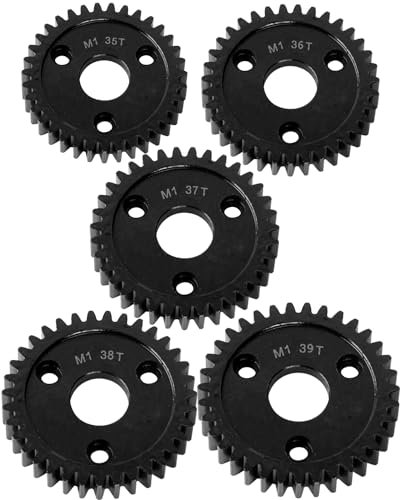 RcarmubWow RC M1 35T 36T 37T 38T 39T Spur Gear Set for RC 1 87 Truck TRAXXA ARRM A LOS1 HPI HOBAO 5PCS