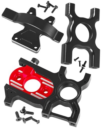 RcarmubWow RC Aluminium Center Differential Mount Gear Cover for 1/8 Scale RC Oil Tanker Trucks Kraton Outcast Talion Notorious Senton 6S BLX Black