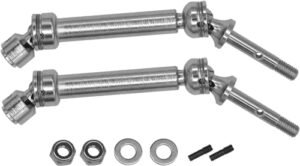 Traxxas RC Stampede Tires Upgrade Steel Rear Driveshaft Assembly 2 Pack Compatible with Slash 4X4 2WD Rustler VXL Stampede 4X4 Models
