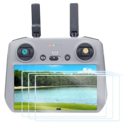 LYONGTECH 3 Pack Anti Glare Tempered Glass Screen Protector for DJI RC RC 2 Controller Matte Film for Mini 4 3 Pro Mavic 3 Air 3S 3 Control Accessories